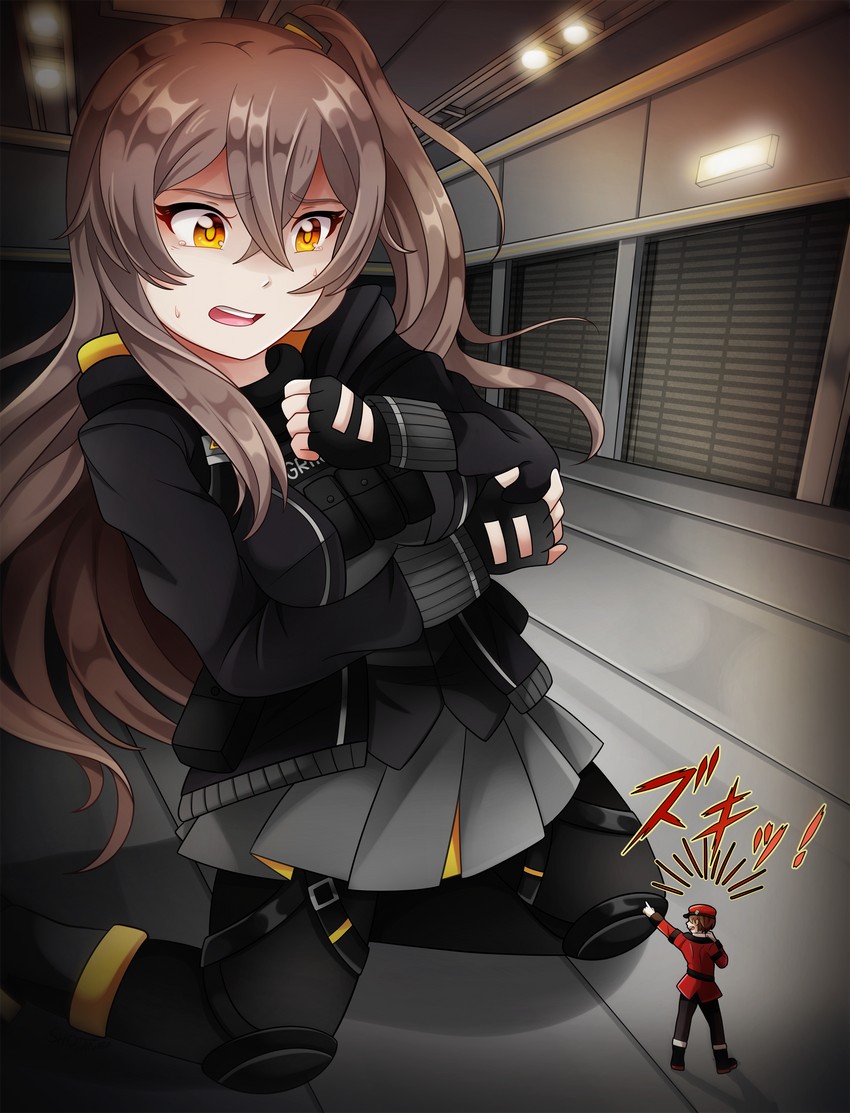 ump45 and commander (girls' frontline) drawn by sho-tan