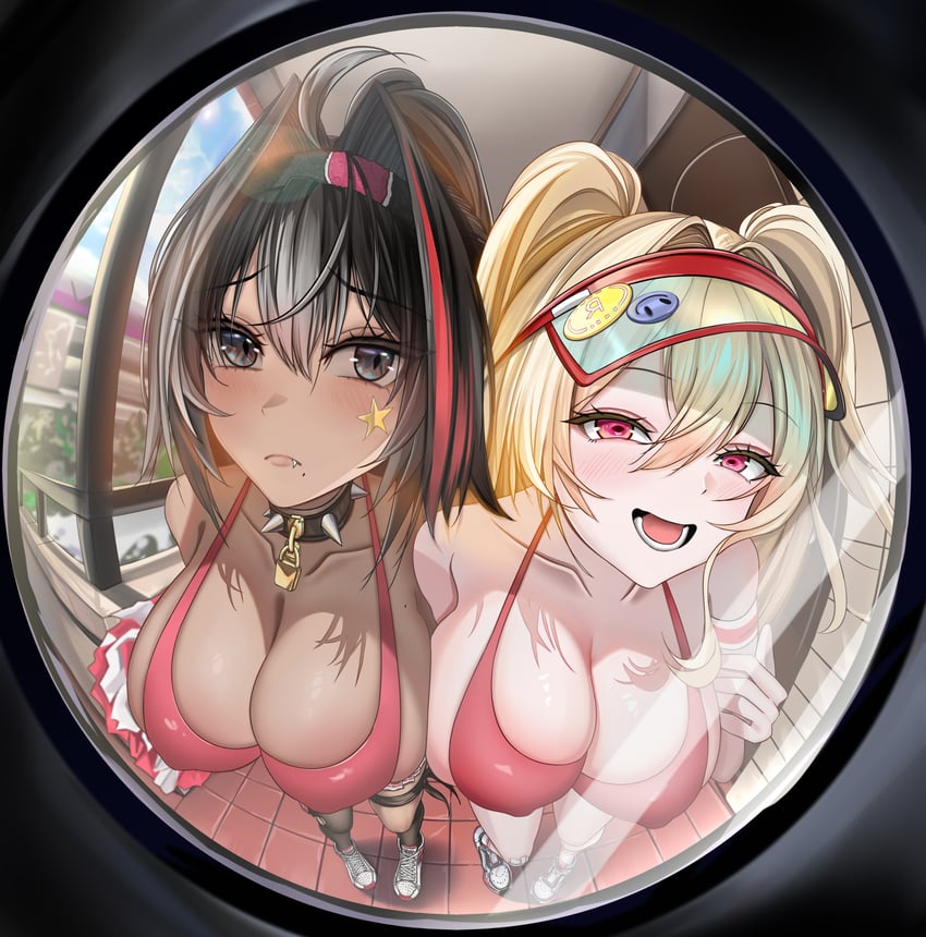 bay and clay (goddess of victory: nikke) drawn by kaminoringo