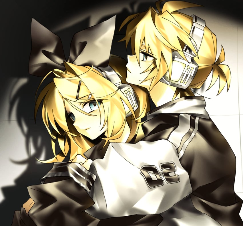 kagamine rin and kagamine len (vocaloid) drawn by hynn0x_x