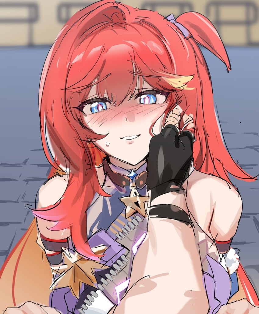 senadina and male dreamseeker (honkai and 1 more) drawn by saki_(remainaddd)
