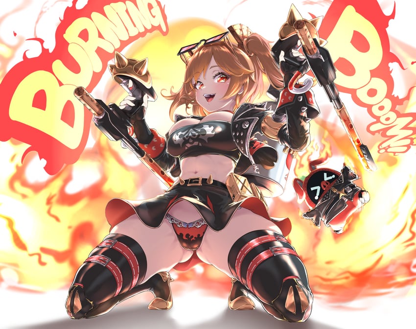 burnice white and red moccus (zenless zone zero) drawn by syam_illust