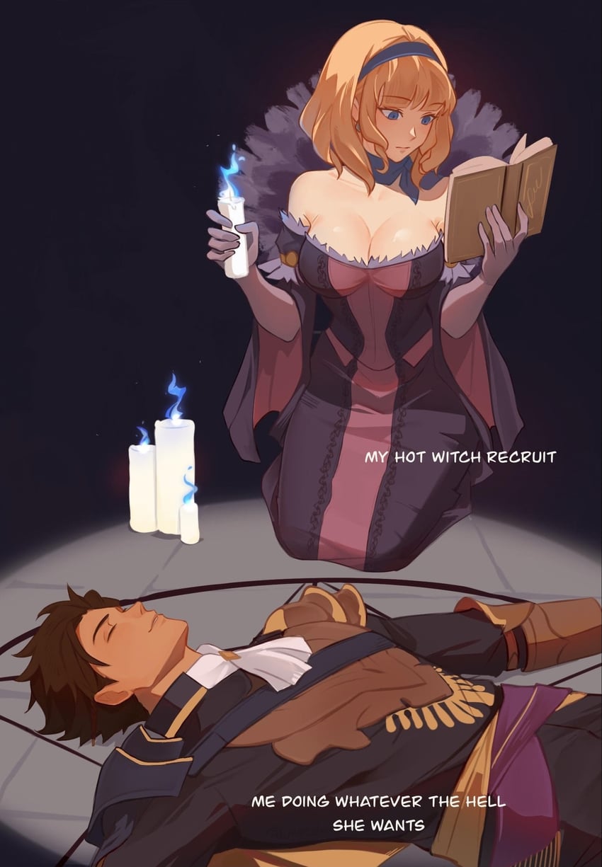 claude von riegan and constance von nuvelle (fire emblem and 2 more) drawn by mazelwi