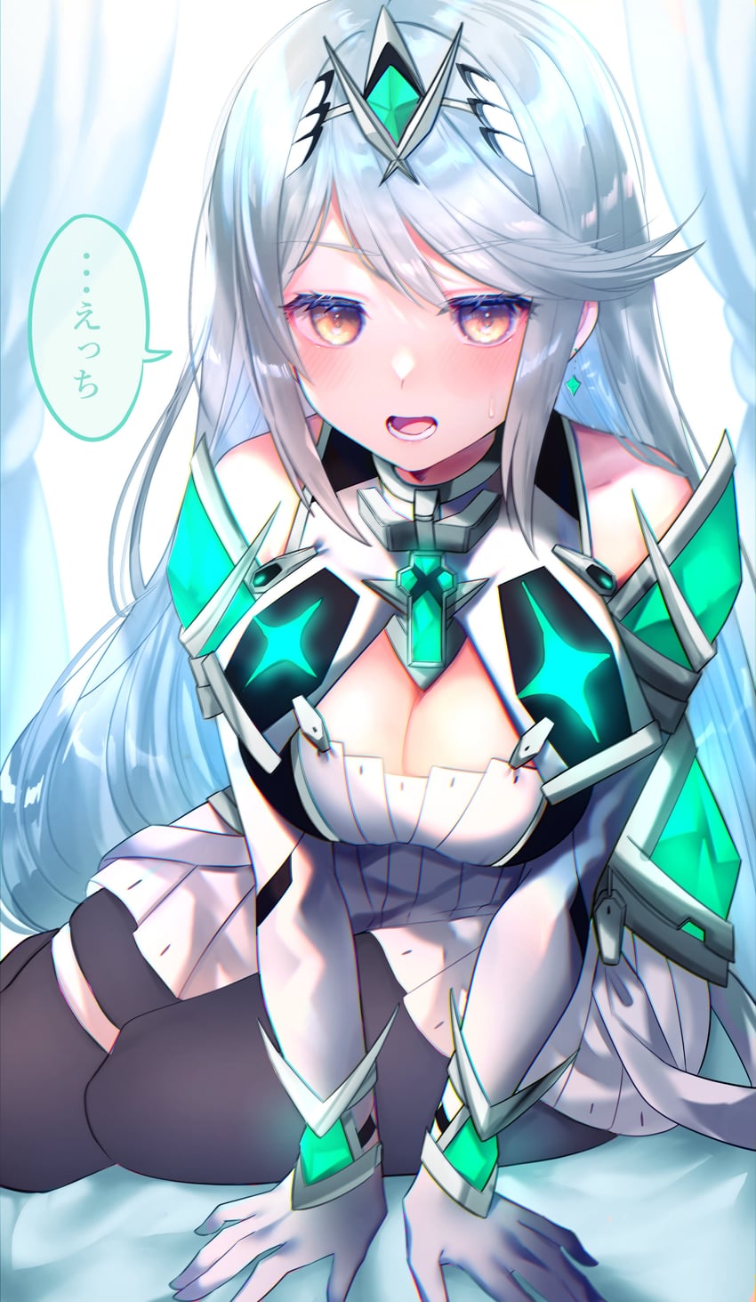mythra (xenoblade chronicles and 2 more) drawn by asada_sadao