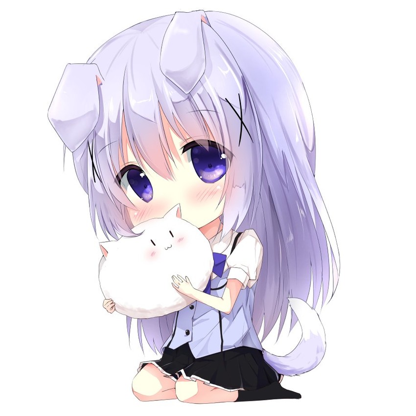 kafuu chino and tippy (gochuumon wa usagi desu ka?) drawn by kouda_suzu