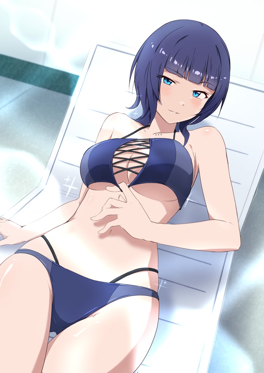 asaka karin (love live! and 1 more) drawn by zasshoku_ojisan