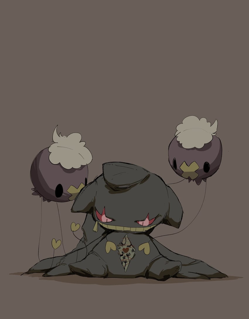 drifloon and banette (pokemon) drawn by oimo_kenpi
