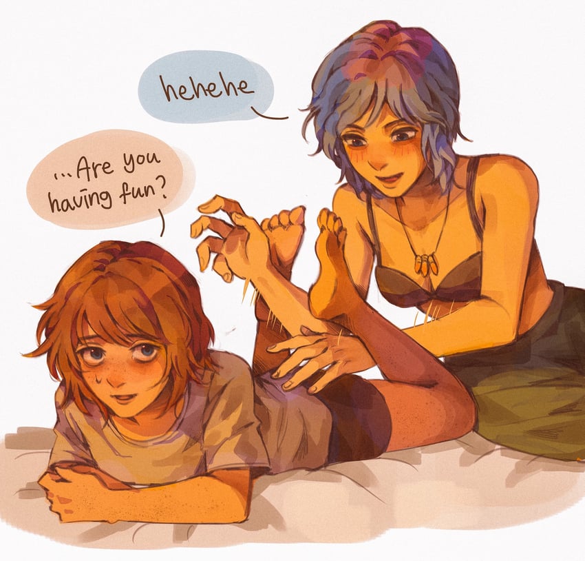 chloe price and max caulfield (life is strange and 1 more) drawn by maxcrackfield