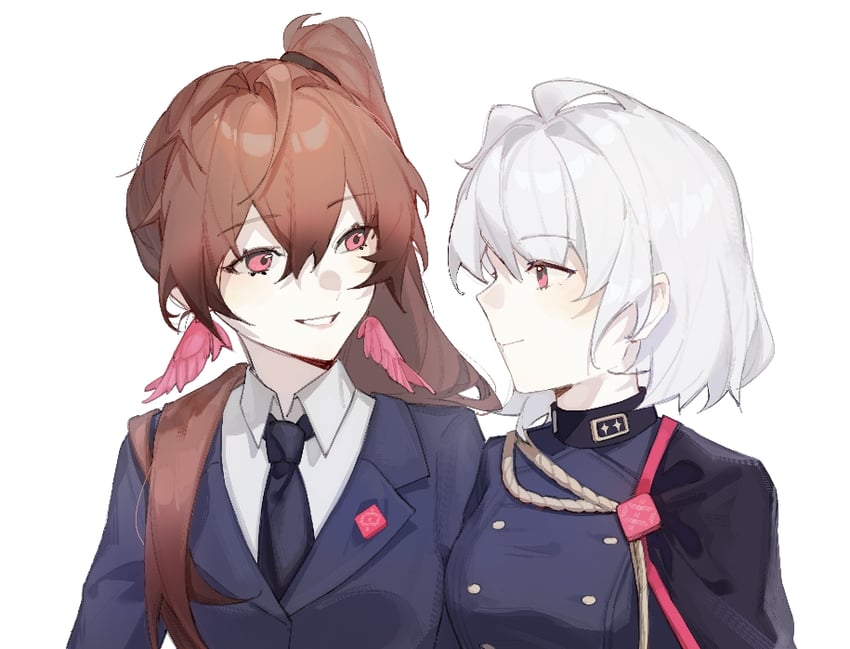 aohitsugi nemu and adaya kanaria (hypnosis mic and 1 more) drawn by enchant999