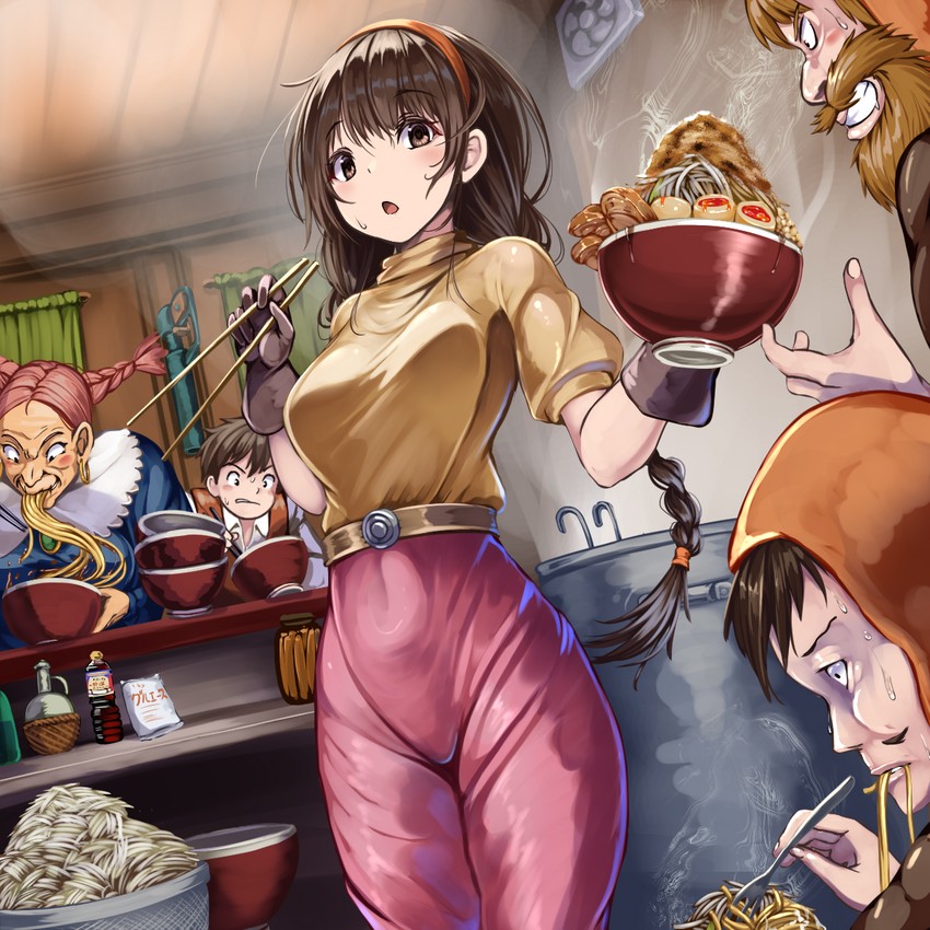 sheeta, pazu, dola, louis, and charles (tenkuu no shiro laputa) drawn by monikano