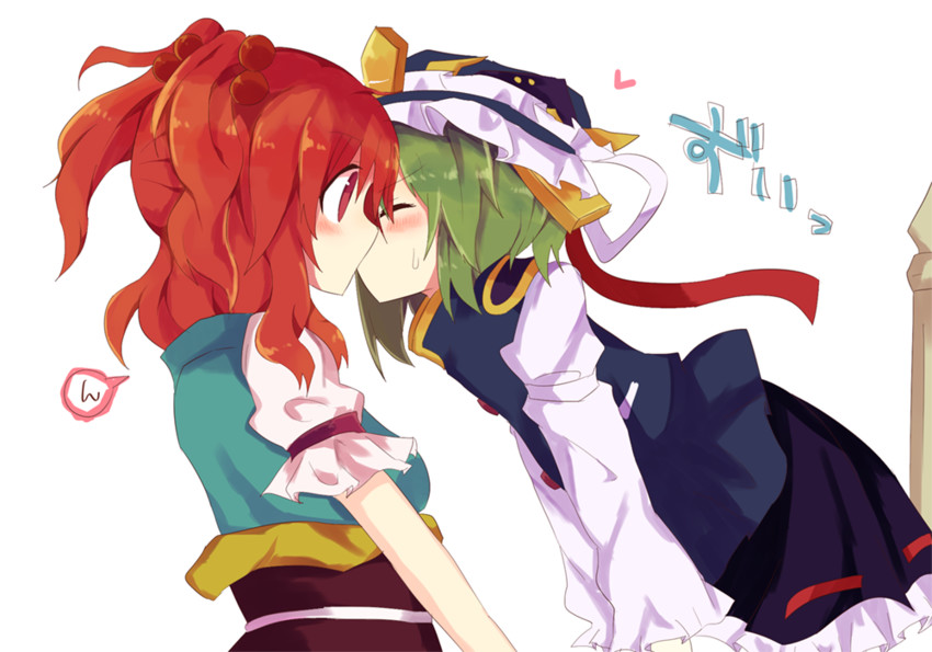 shiki eiki and onozuka komachi (touhou) drawn by to-den_(v-rinmiku)