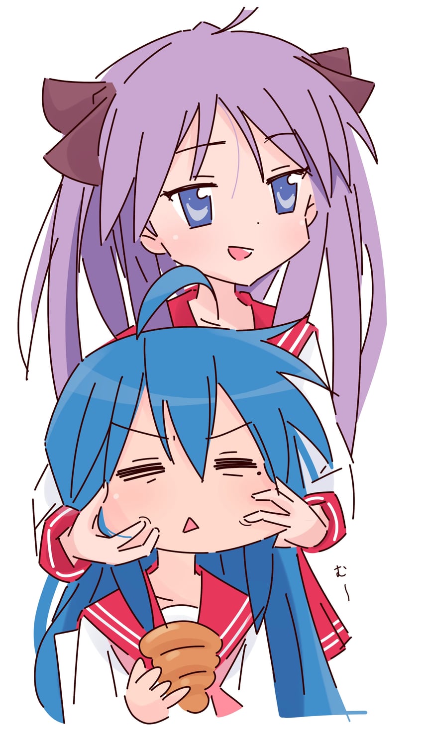 hiiragi kagami and izumi konata (lucky star) drawn by yq9nhoedbnmi6iy