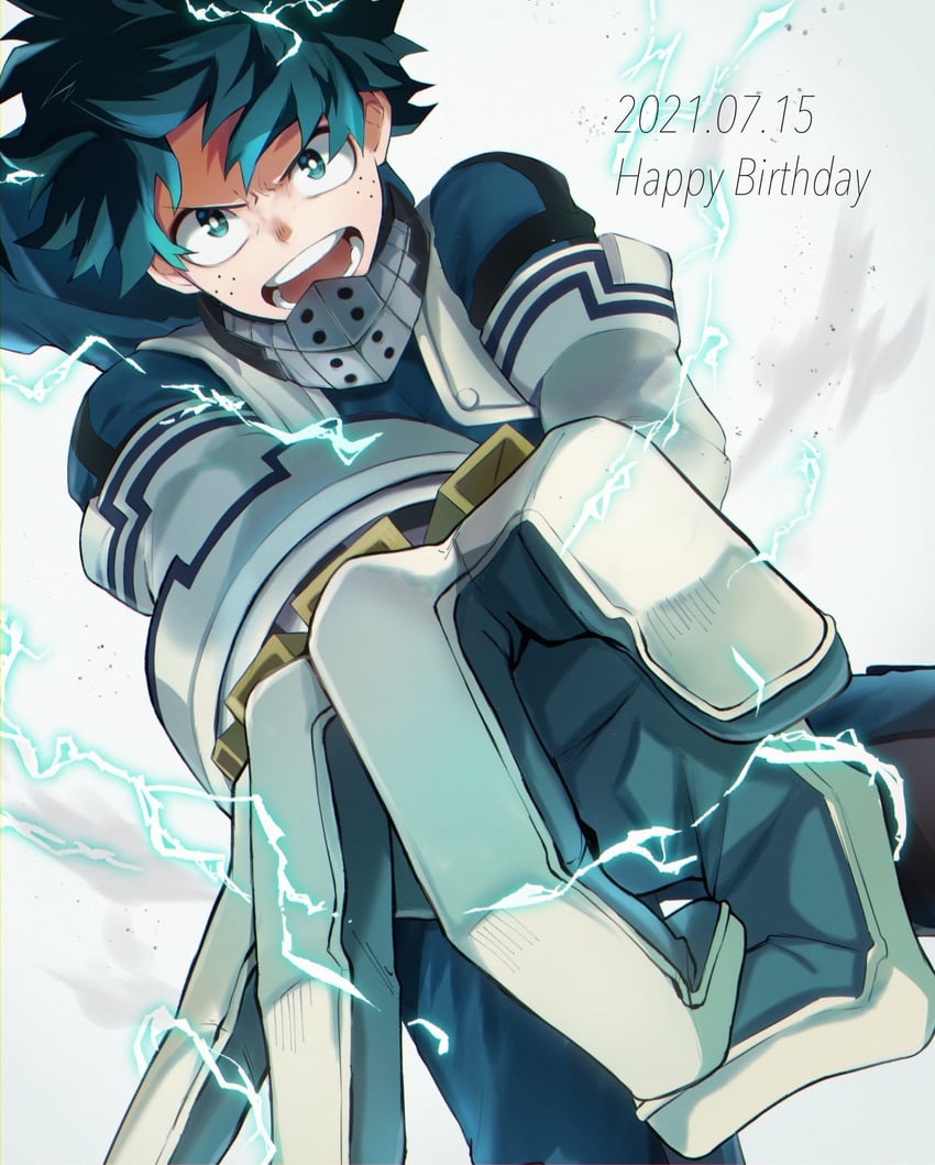 midoriya izuku (boku no hero academia) drawn by miyanami_3