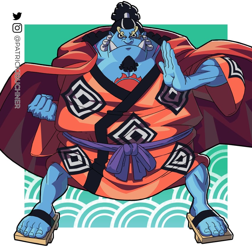 jinbe (one piece) drawn by patrickjbuchner