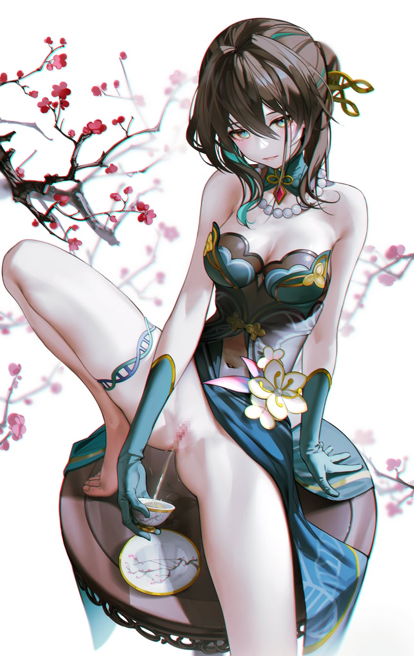 ruan mei (honkai and 1 more) drawn by iumu