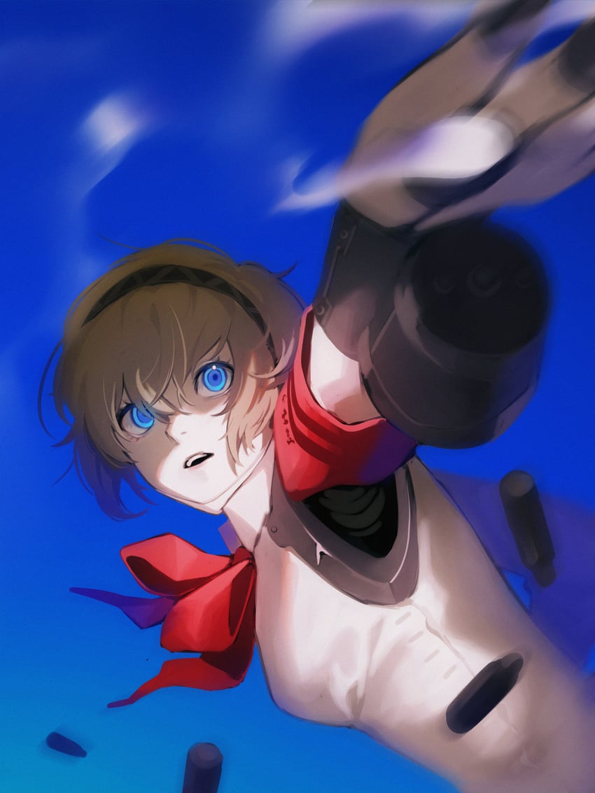 aigis (persona and 2 more) drawn by tenshuu93