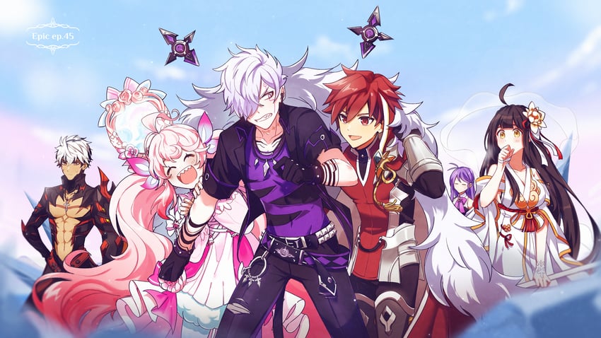 aisha landar, ara haan, elsword, raven cronwell, add, and 7 more (elsword) drawn by sasa_(sa1008va)