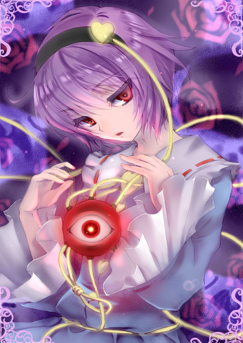 komeiji satori (touhou) drawn by negativeundead
