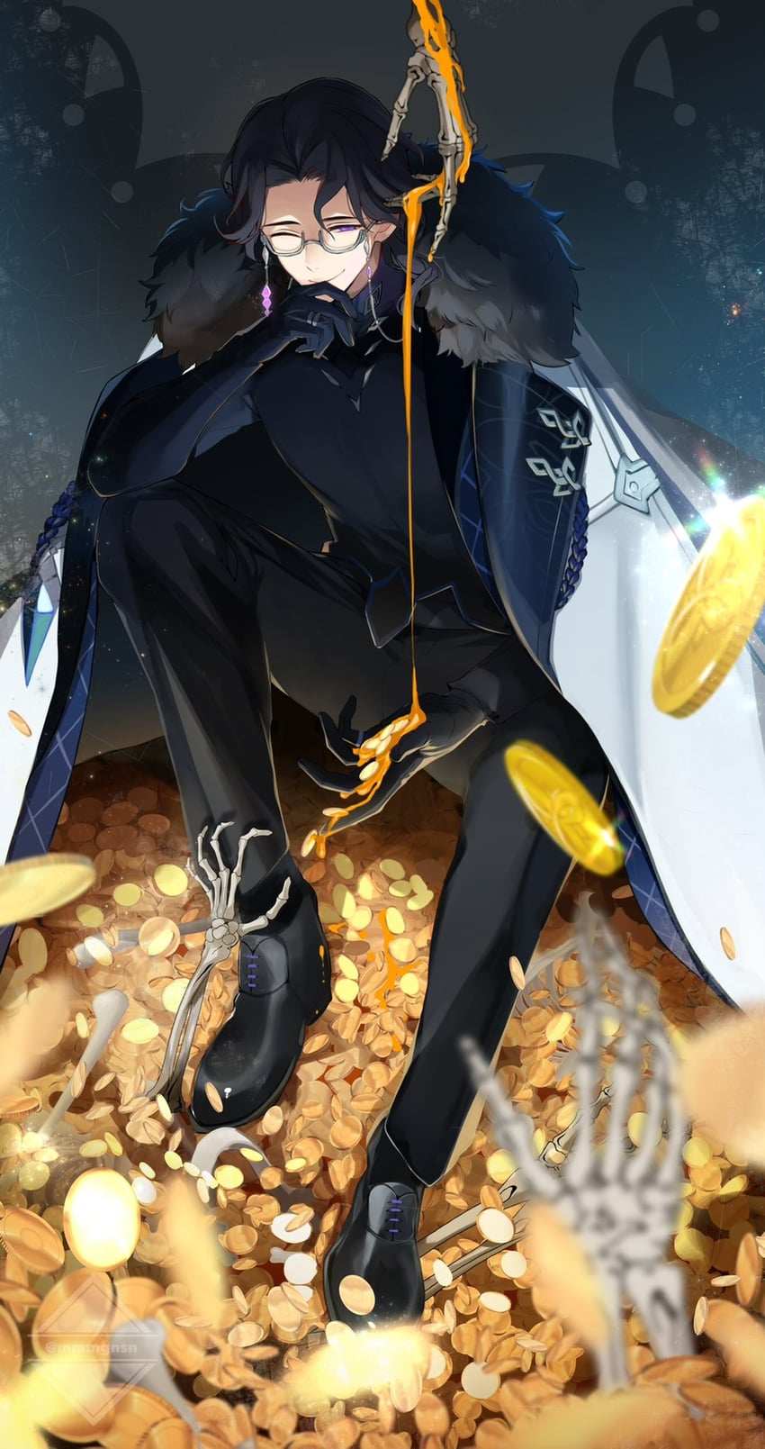pantalone (genshin impact) drawn by mmmgnsn