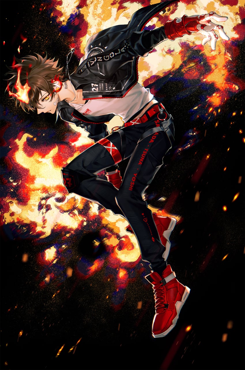 sawada tsunayoshi (katekyo hitman reborn!) drawn by ru_(famia)