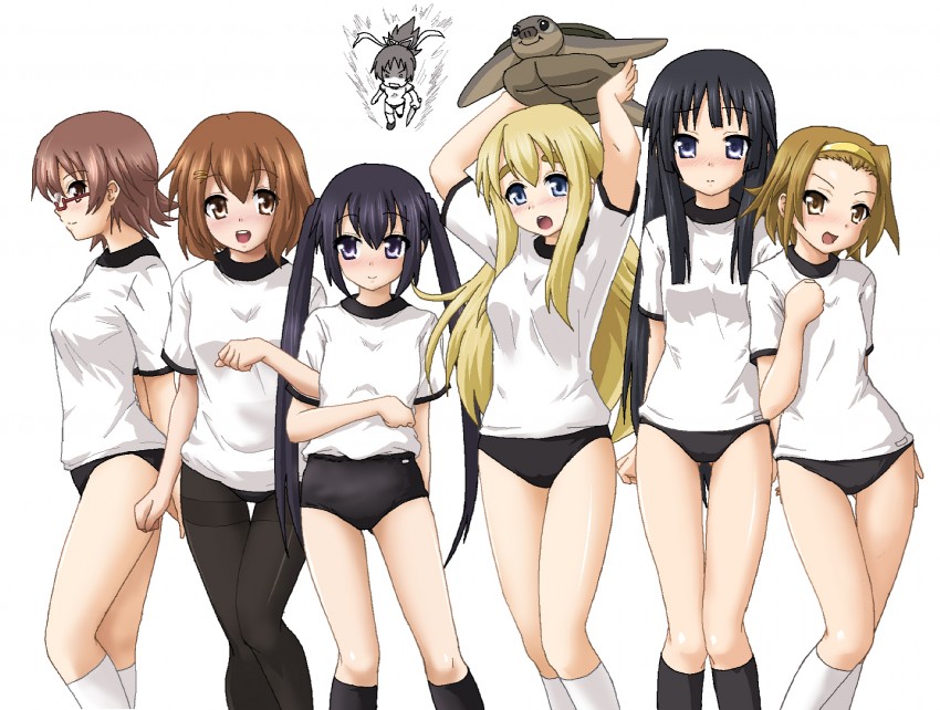 akiyama mio, nakano azusa, hirasawa yui, tainaka ritsu, kotobuki tsumugi, and 3 more (k-on!) drawn by hayashiya_zankurou