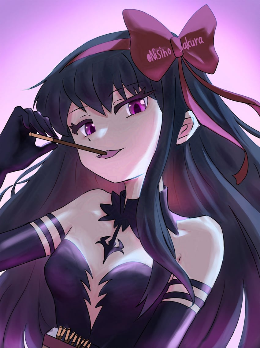 akemi homura and akuma homura (mahou shoujo madoka magica and 1 more) drawn by ekakinosakura