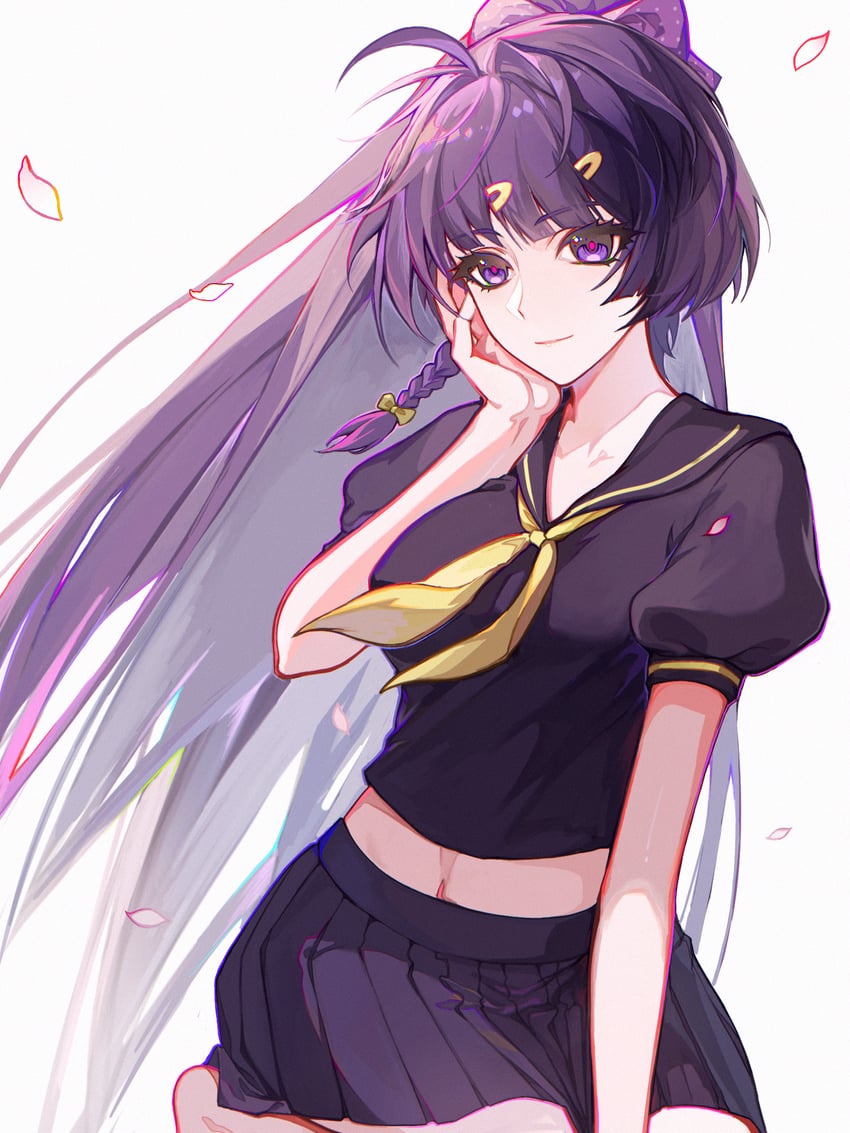 raiden mei (honkai and 1 more) drawn by the_whale