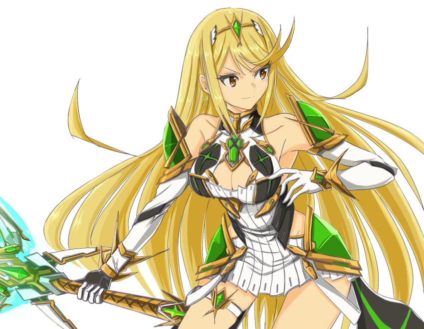 mythra (xenoblade chronicles and 1 more) drawn by sofusan1526
