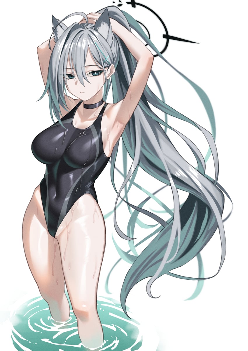 shiroko and shiroko terror (blue archive) drawn by kumamiya