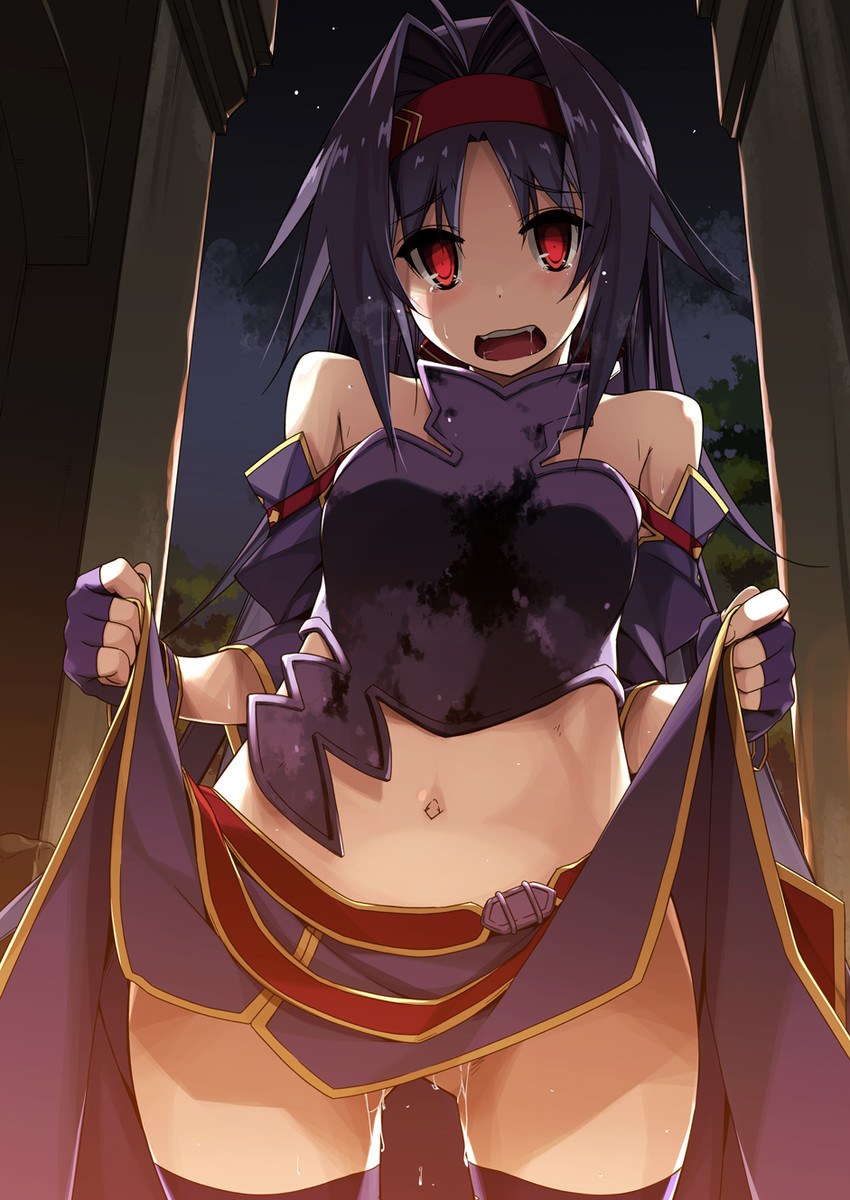 yuuki (sword art online) drawn by shikei