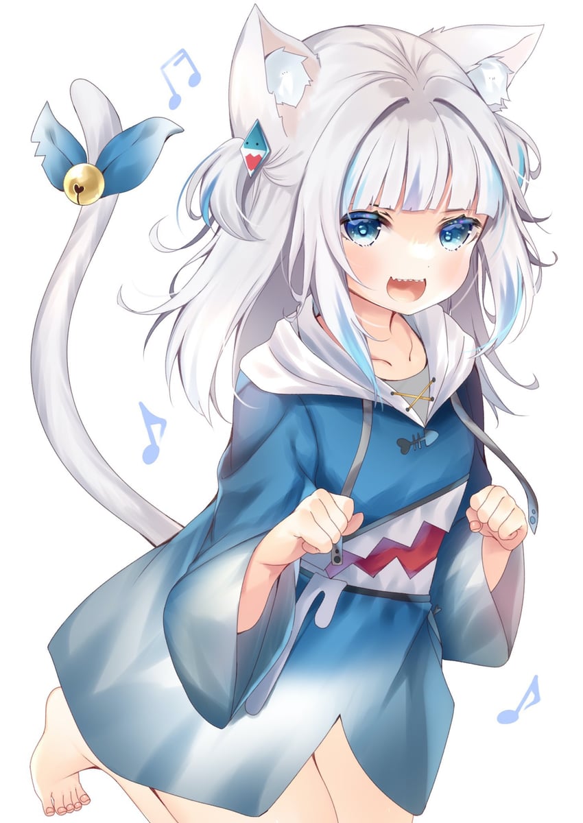 gawr gura (hololive and 1 more) drawn by ko_yu