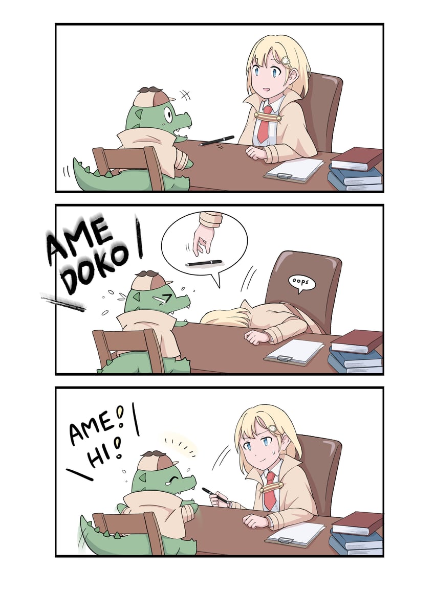 watson amelia and investigator (hololive and 1 more) drawn by jhgardener
