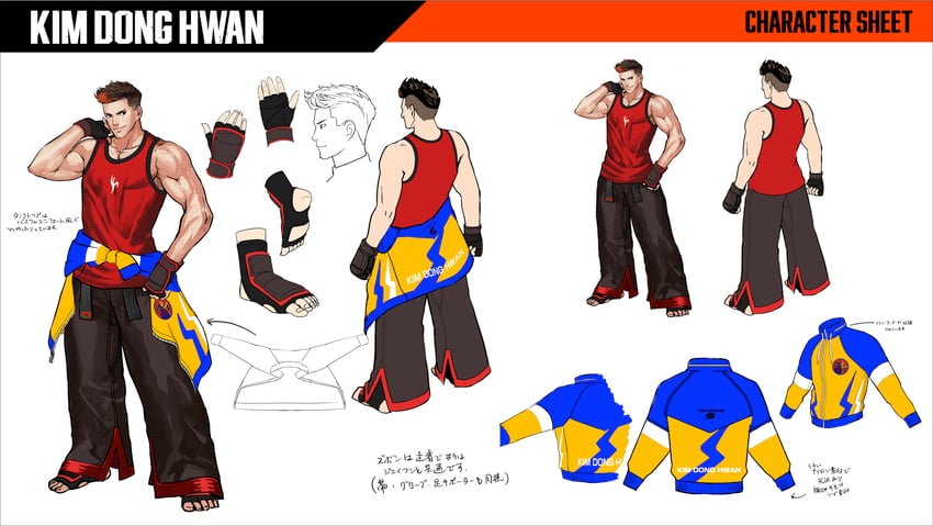 kim dong hwan (fatal fury and 1 more) drawn by senno_aki