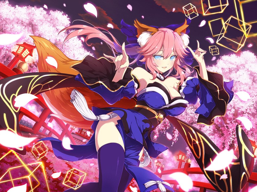 tamamo, tamamo no mae, and yumi (fate and 3 more) drawn by yaegashi_nan
