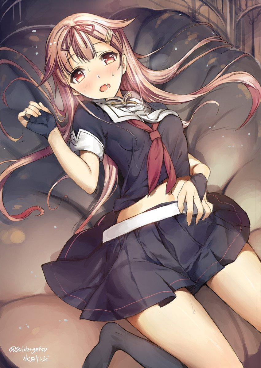 yuudachi and yuudachi kai ni (kantai collection) drawn by mizuta_kenji