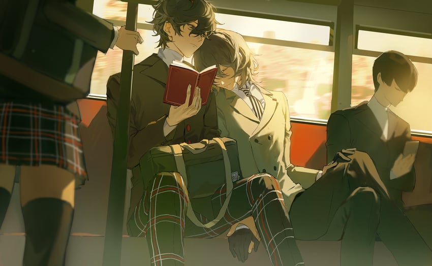 amamiya ren and akechi gorou (persona and 1 more) drawn by nona1010