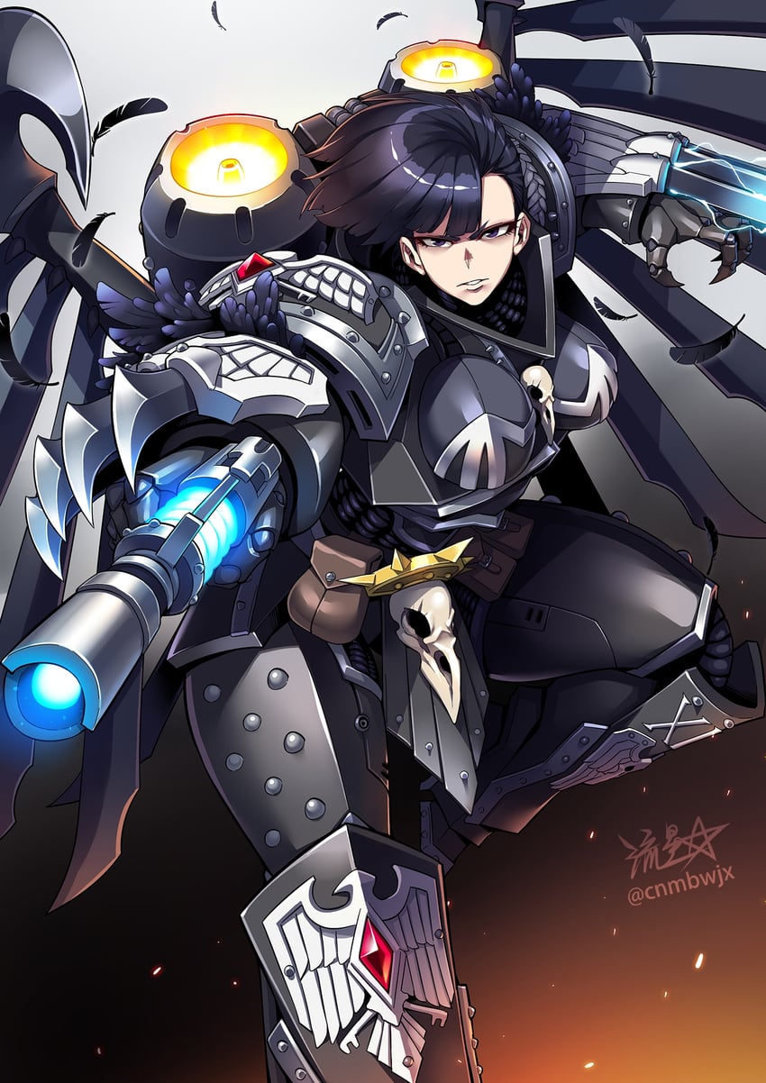 corvus corax (warhammer 40k) drawn by ryuusei_(mark_ii)