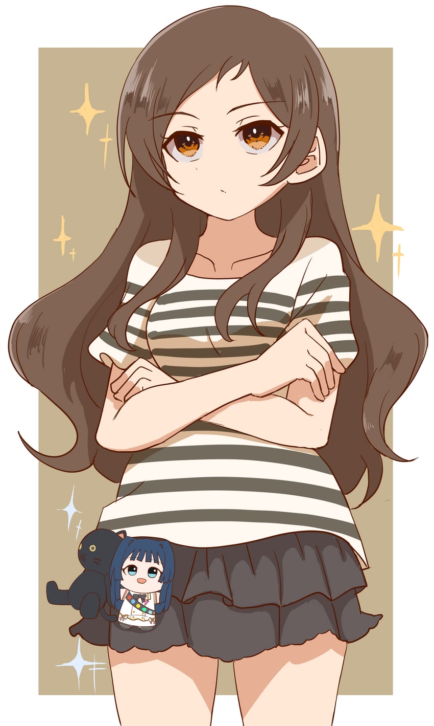 kitazawa shiho and mogami shizuka (idolmaster and 1 more) drawn by akarei_(red_spooky)