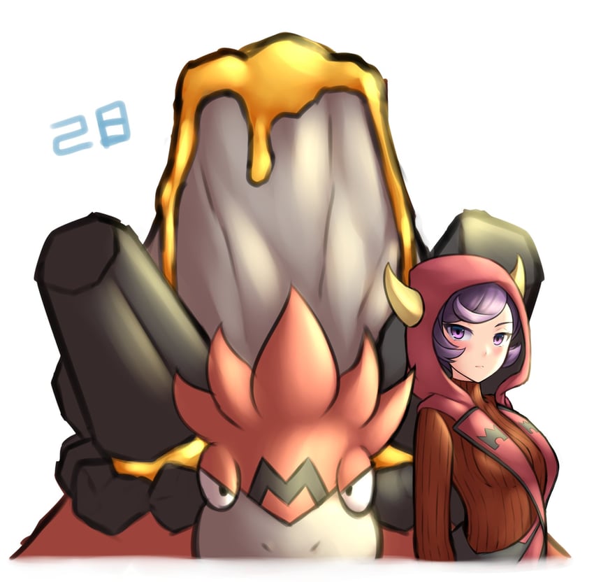 courtney, camerupt, and mega camerupt (pokemon and 1 more) drawn by pinguinkotak