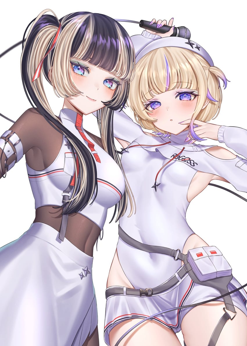 juufuutei raden and todoroki hajime (hololive and 1 more) drawn by mui_maru