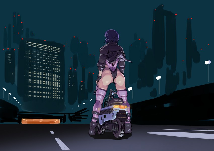 kusanagi motoko (ghost in the shell and 1 more) drawn by sashizume_soutarou