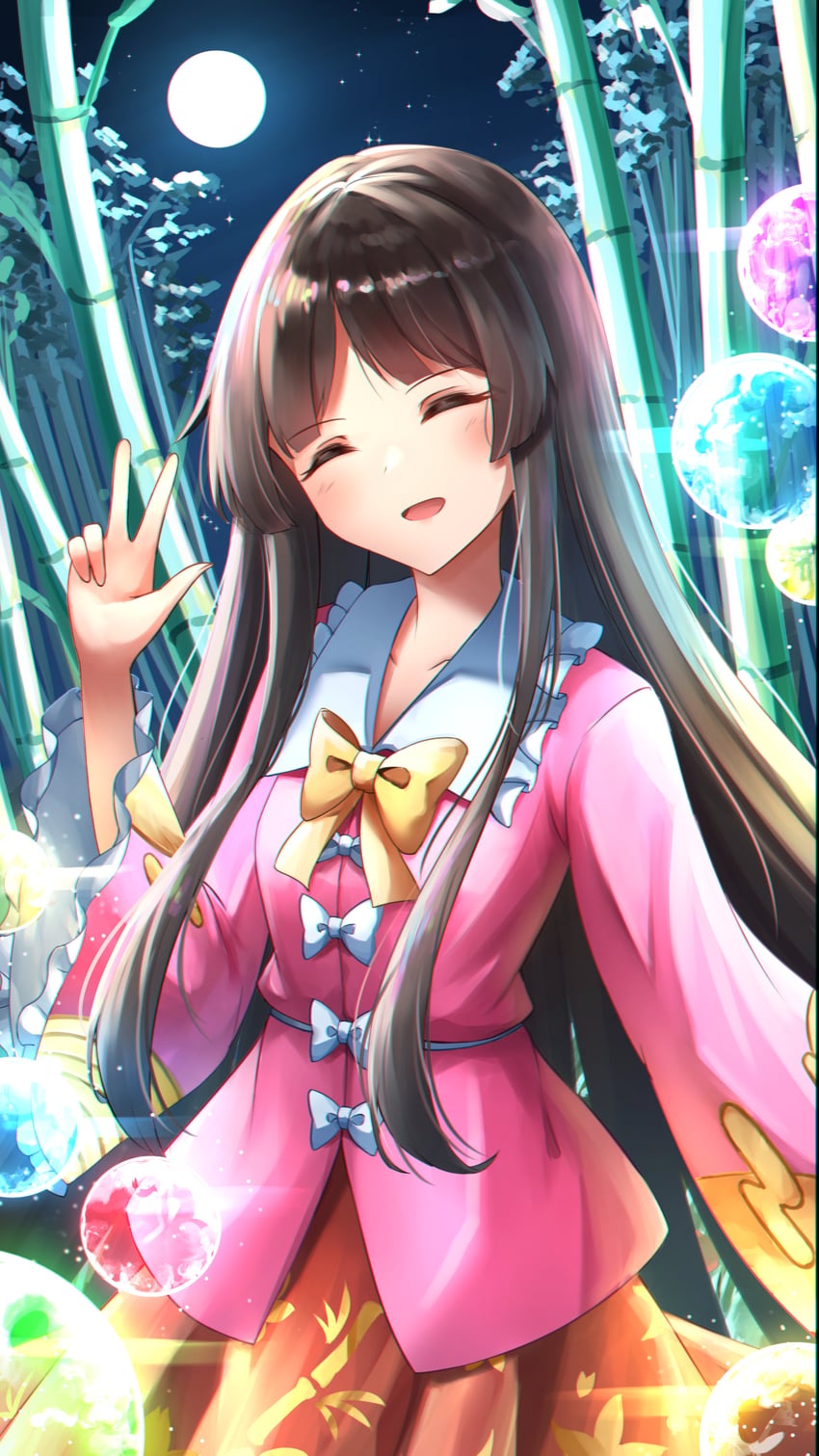 houraisan kaguya (touhou) drawn by kuneamorai