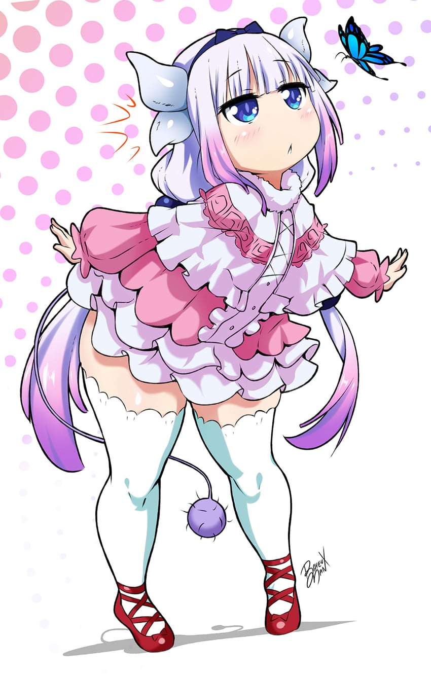 kanna kamui (kobayashi-san chi no maidragon) drawn by bayeuxman