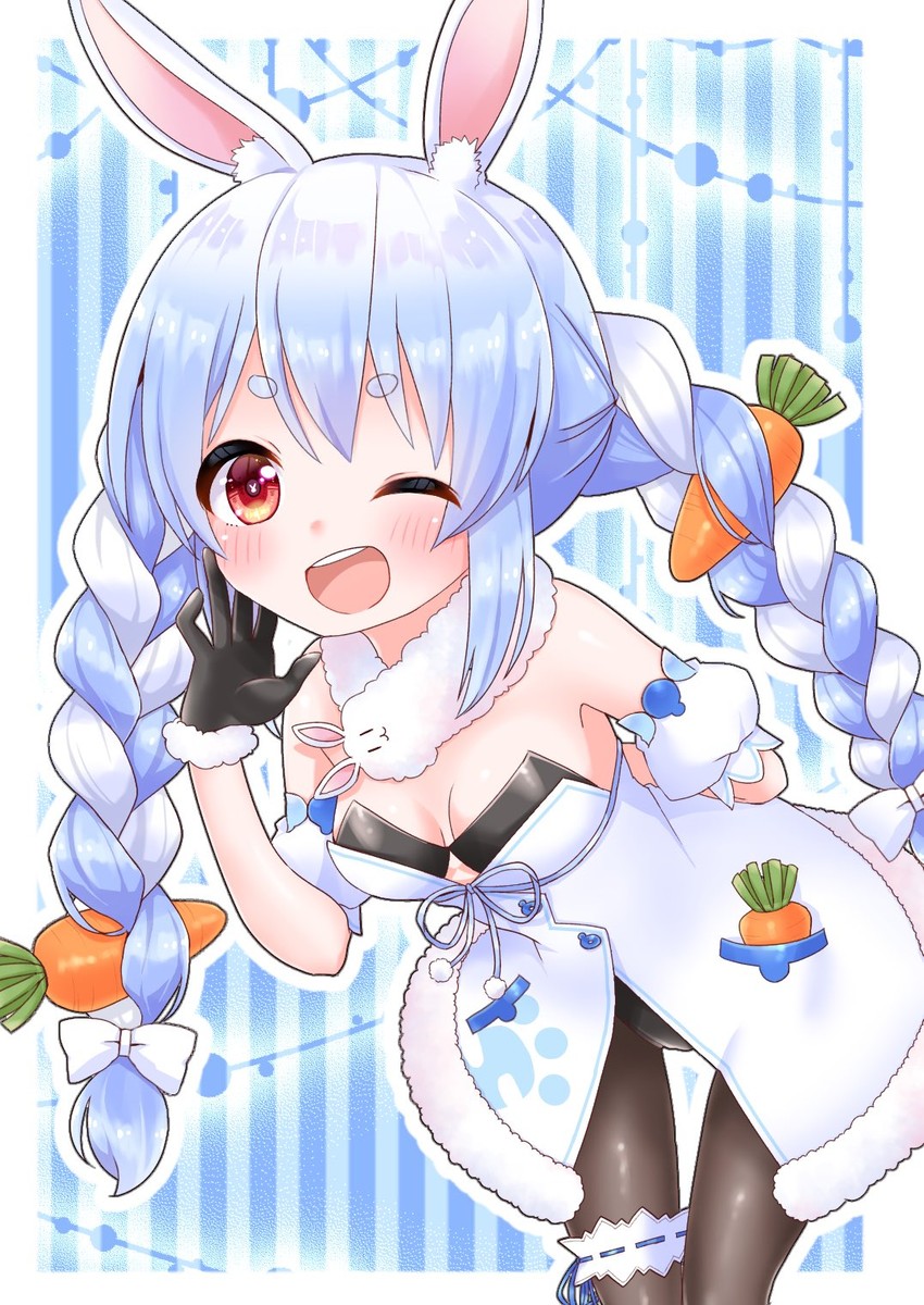 usada pekora and don-chan (hololive) drawn by tn_pr26