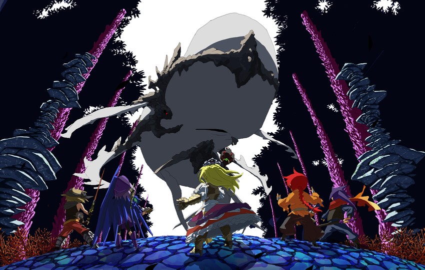 monk, sovereign, zodiac, shinobi, sovereign 2, and 6 more (sekaiju no meikyuu and 1 more) drawn by serohan