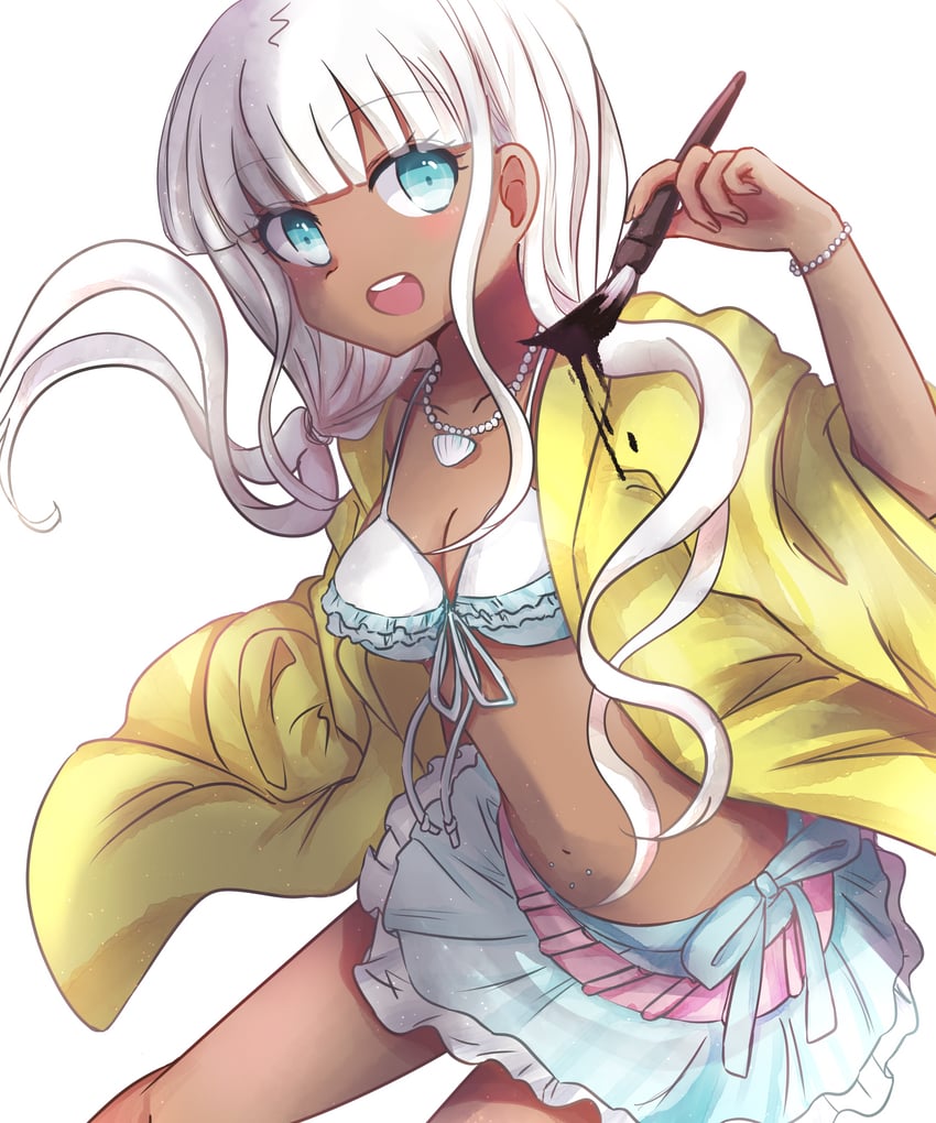 yonaga angie (danganronpa and 1 more) drawn by yuexi_(feather1650ree)