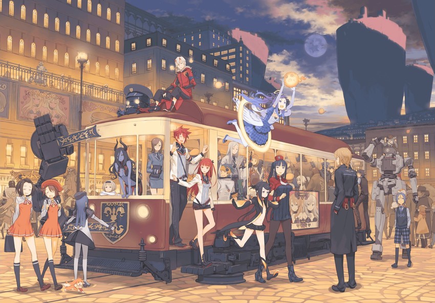 aty, arca, yeng-hua, cyda afrarn, pariet, and 20 more (summon night and 1 more) drawn by kuroboshi_kouhaku