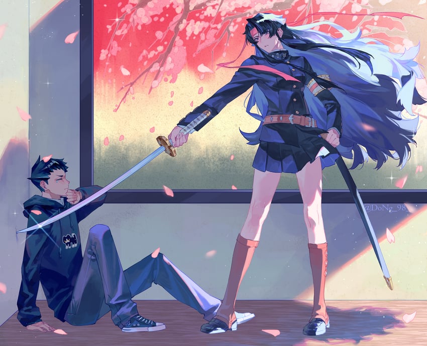 ryunosuke naruhodo and kazuma asogi (ace attorney and 1 more) drawn by dong_98