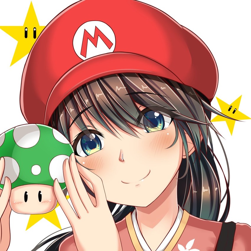 houshou and mario (kantai collection and 1 more) drawn by sazamiso_rx