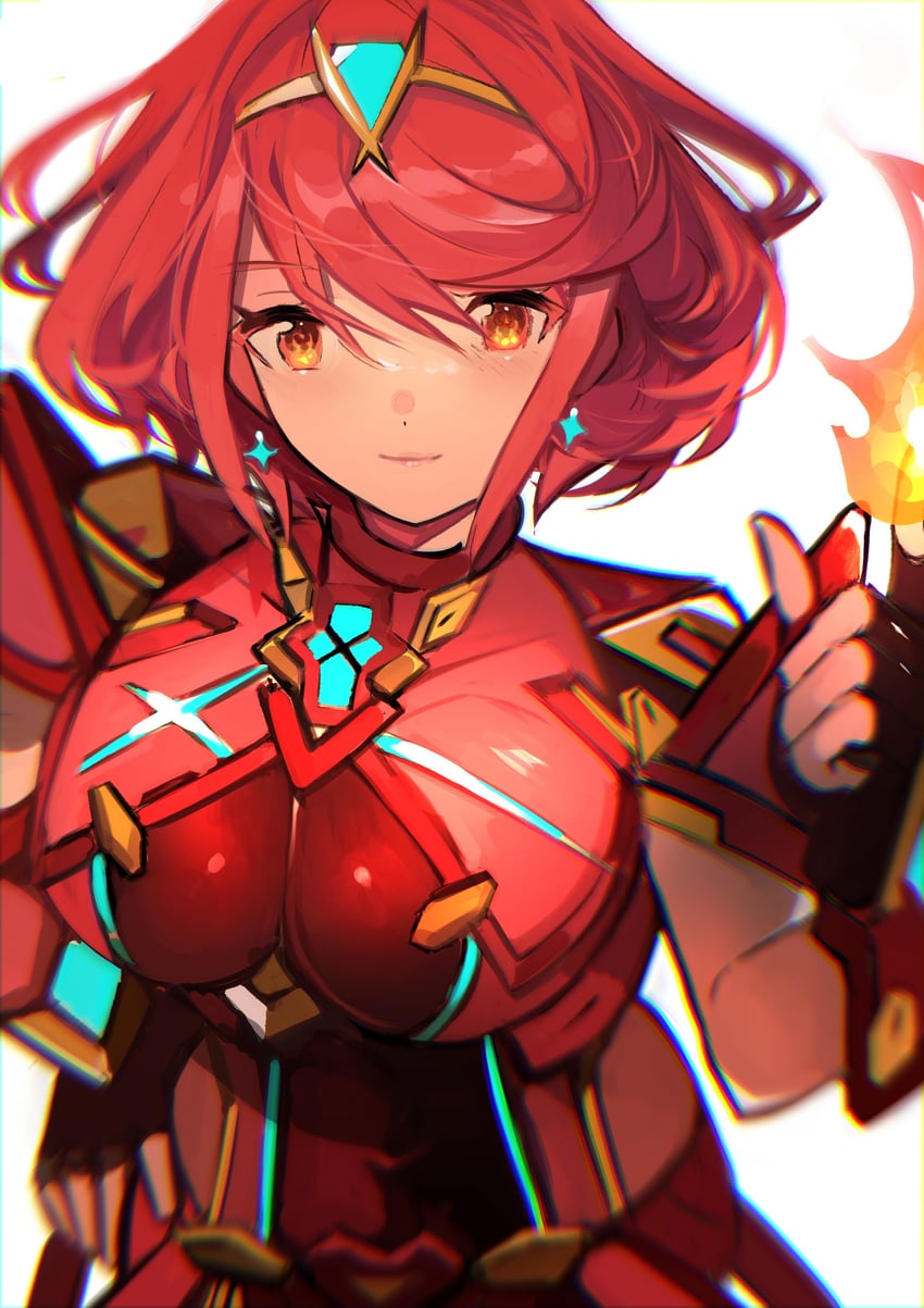 pyra (xenoblade chronicles and 1 more) drawn by tarbo_(exxxpiation)
