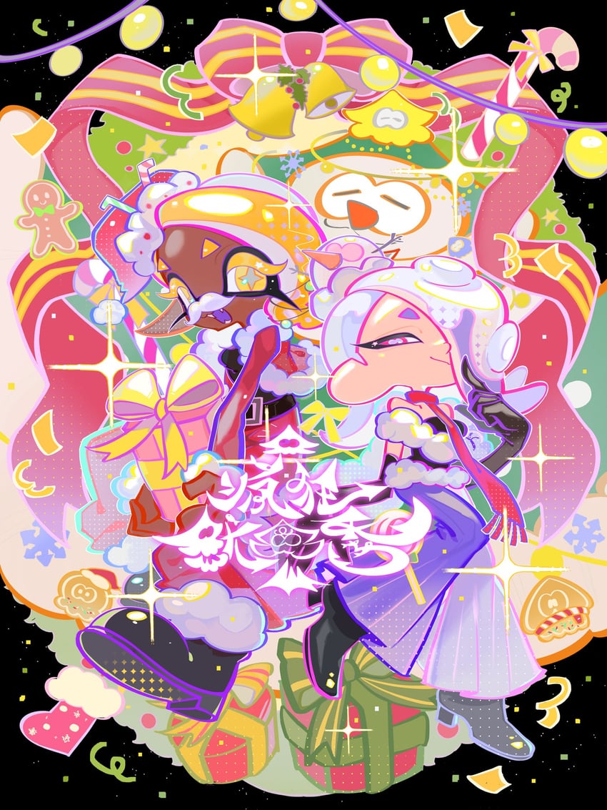 shiver, frye, and big man (splatoon and 1 more) drawn by xiaoyunatie